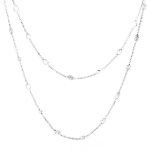 11.0ct TW 37" Diamond and 18K Necklace