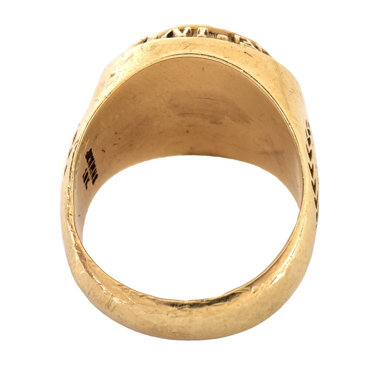 Vintage 10K Gold Hole in One Ring - Image 4 of 7