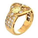 Moba 3.22ct TW Diamond and 18K Gold Ring