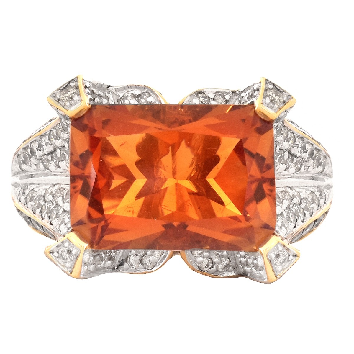 Citrine, Diamond and 14K Gold Ring - Image 2 of 7