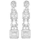 5.0ct TW Diamond and 18K Gold Earrings