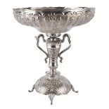 Large Antique Sterling Footed Compote