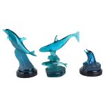 Three Wyland Acrylic Sculptures