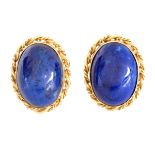 14K and Lapis Lazuli Earrings