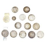 13 US Morgan Silver Dollar Coins