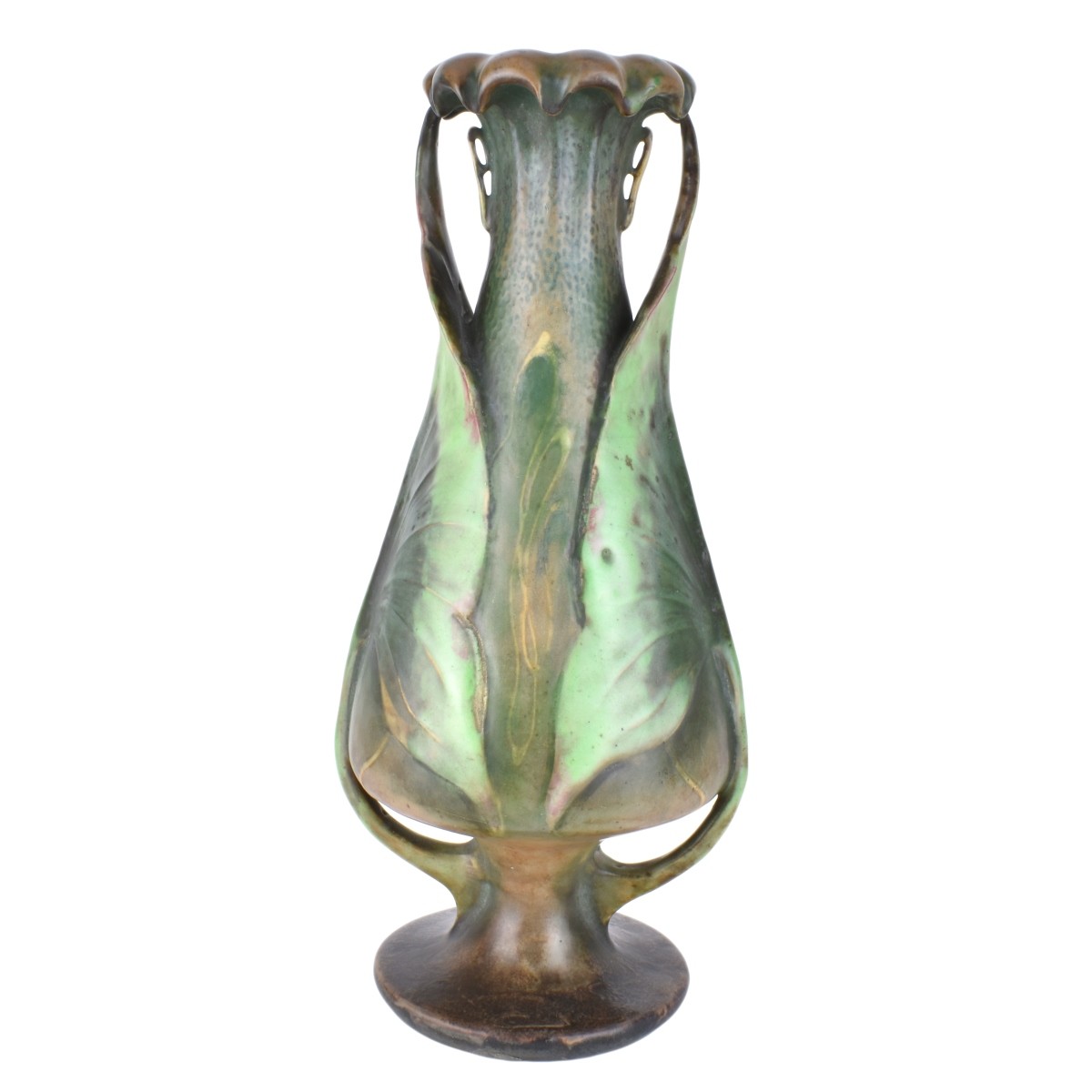 Amphora Leaf Vase - Image 3 of 5