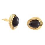 Vintage 14K Gold and Onyx Cufflinks