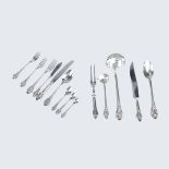 Portuguese Silver Flatware Set