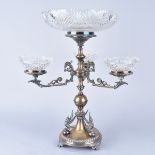 Victorian Silver Plate Epergne