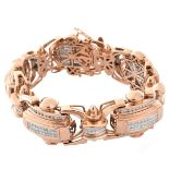 Diamond and Pink Gold Bracelet