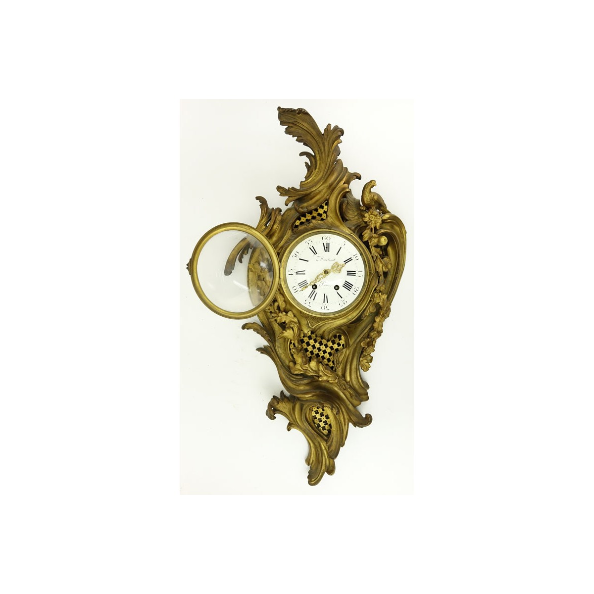 Antique Bronze Cartel Clock - Image 4 of 6