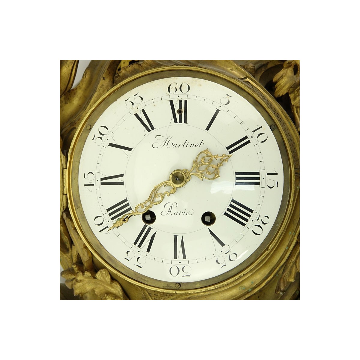 Antique Bronze Cartel Clock - Image 3 of 6