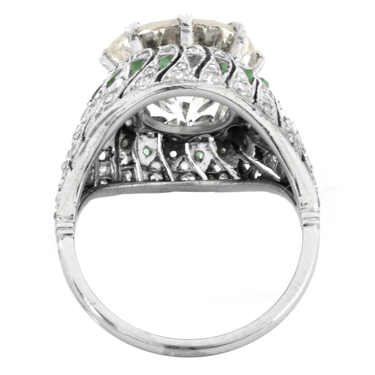 EGL Art Deco 6.23ct Diamond Ring - Image 4 of 5