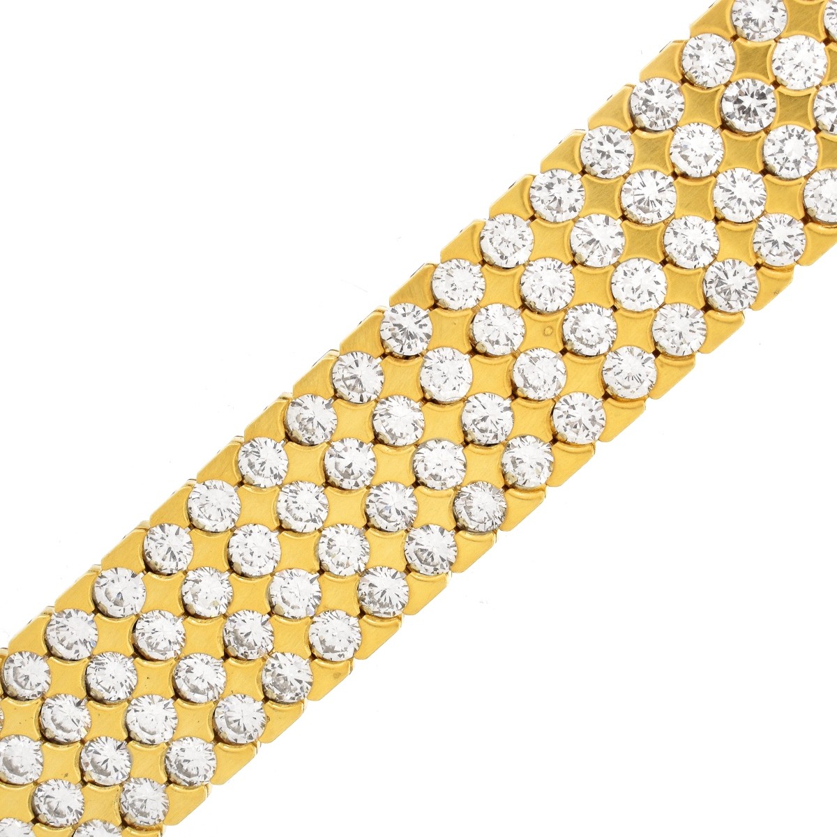 22.0ct TW Diamond and 18K Gold Bracelet - Image 3 of 5