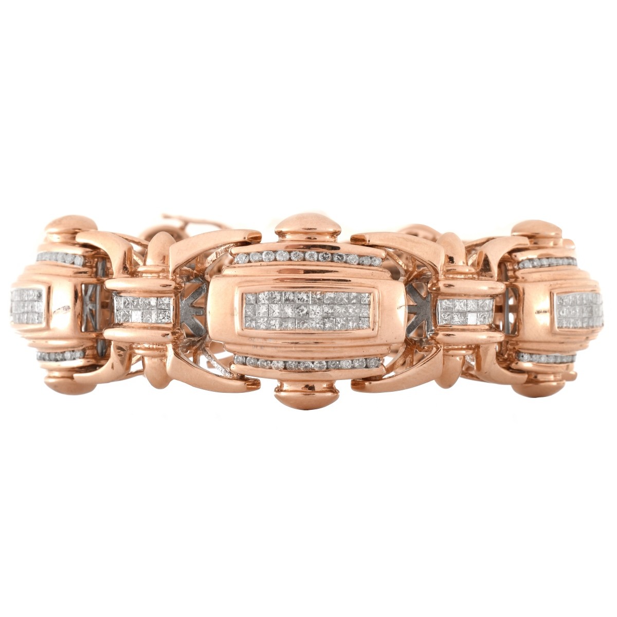 Diamond and Pink Gold Bracelet - Image 2 of 5