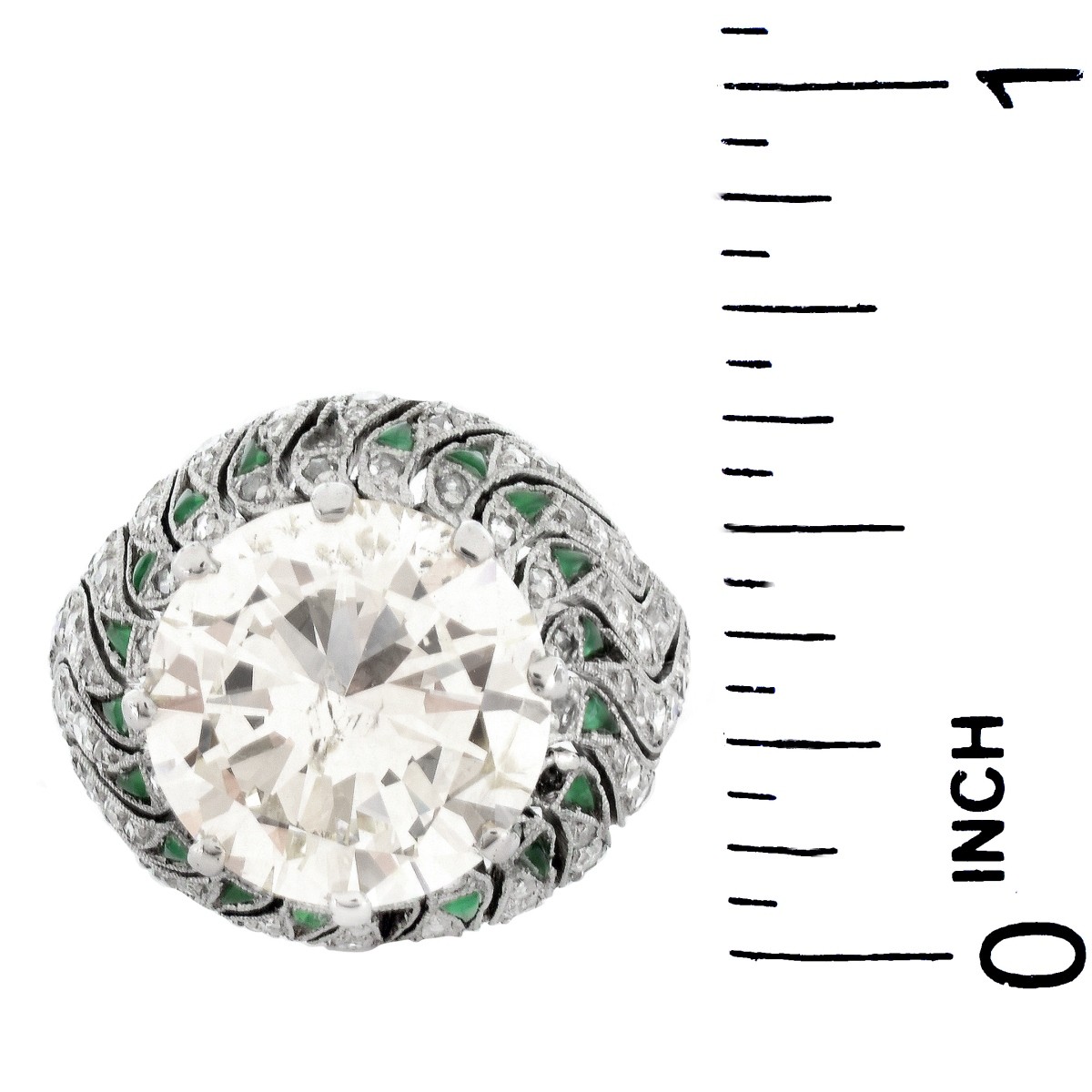 EGL Art Deco 6.23ct Diamond Ring - Image 5 of 5