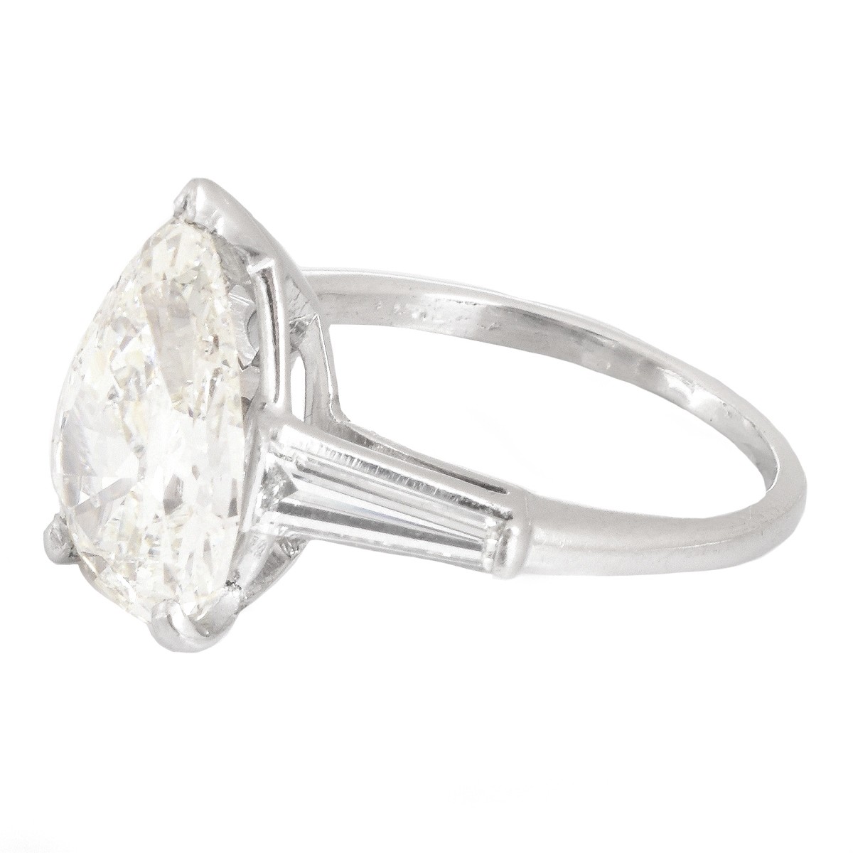 EGL 3.47ct Diamond and Platinum Ring - Image 3 of 5