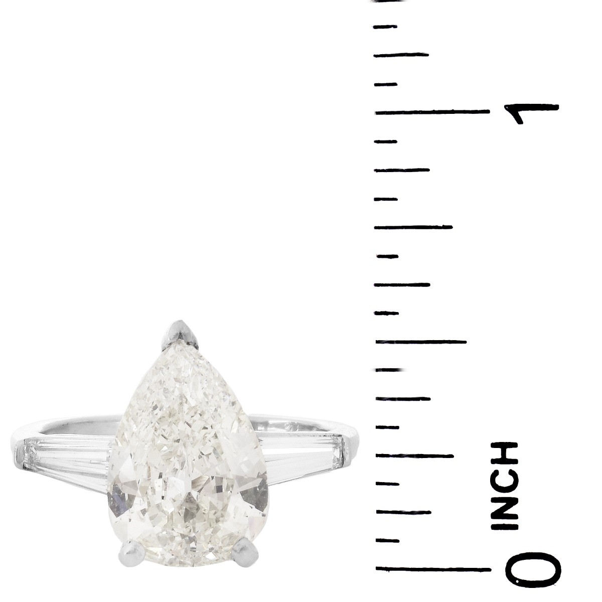 EGL 3.47ct Diamond and Platinum Ring - Image 5 of 5