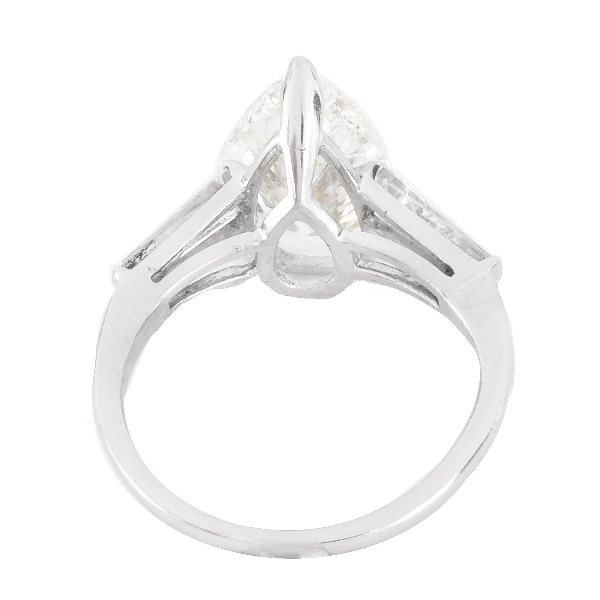 EGL 3.47ct Diamond and Platinum Ring - Image 4 of 5