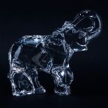 Baccarat Crystal Elephant Figure. Signed. Good condition. Measures 6-1/2" H. (estimate $100-$200) S