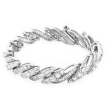 22.0ct TW Diamond and Platinum Bracelet