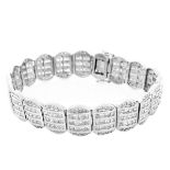 13.50ct Diamond and 18K Gold Bracelet