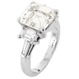 6.44ct TW Diamond and Platinum Ring