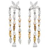 Diamond and 18K Earrings