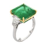 AGL 7.91ct Emerald Ring