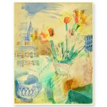 Jean Dufy, French (1888-1964) Gouache "Tulips"