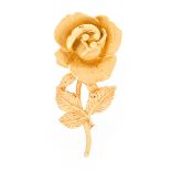 Vintage 14K Gold Flower Brooch