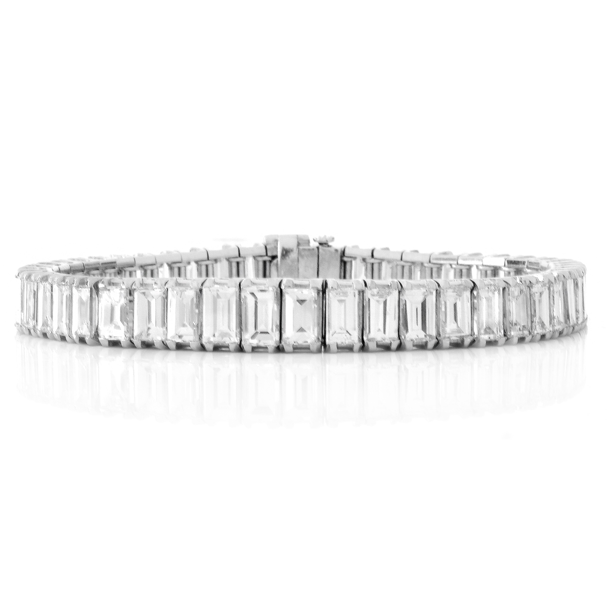 Art Deco Diamond and Platinum Bracelet - Image 2 of 5