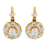 Vintage Diamond and 18K Earrings