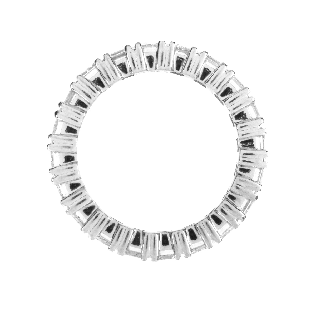 Diamond and Platinum Eternity Band - Image 4 of 7