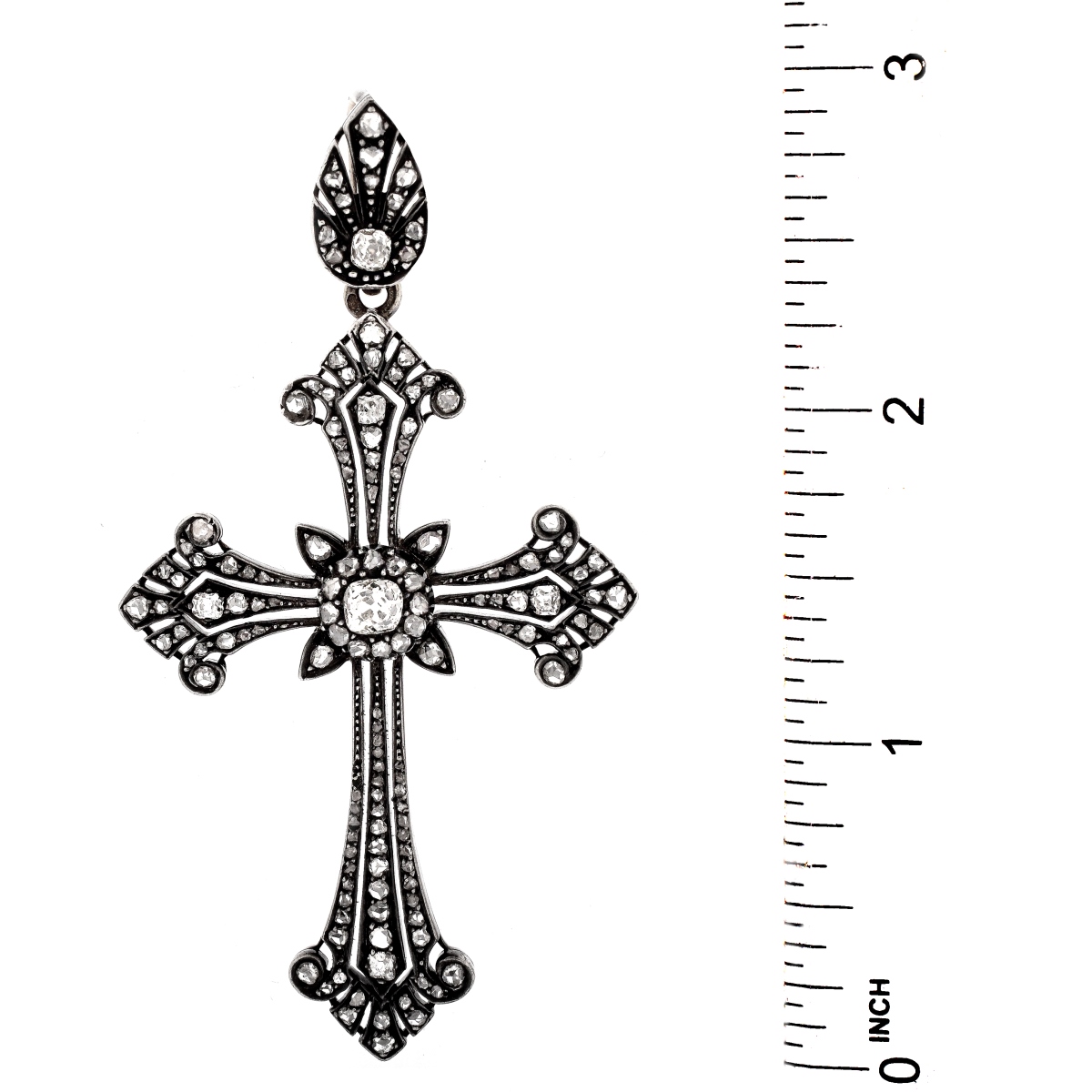 Antique Diamond Cross Pendant - Image 5 of 6