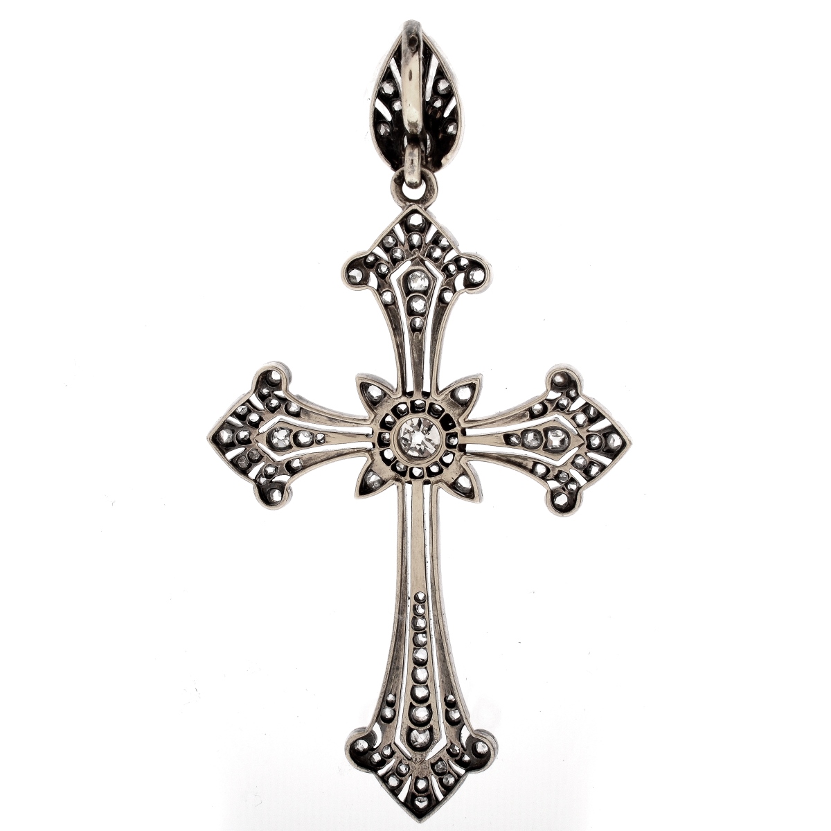 Antique Diamond Cross Pendant - Image 3 of 6