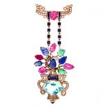 Van Cleef & Arpels style Pendant Brooch