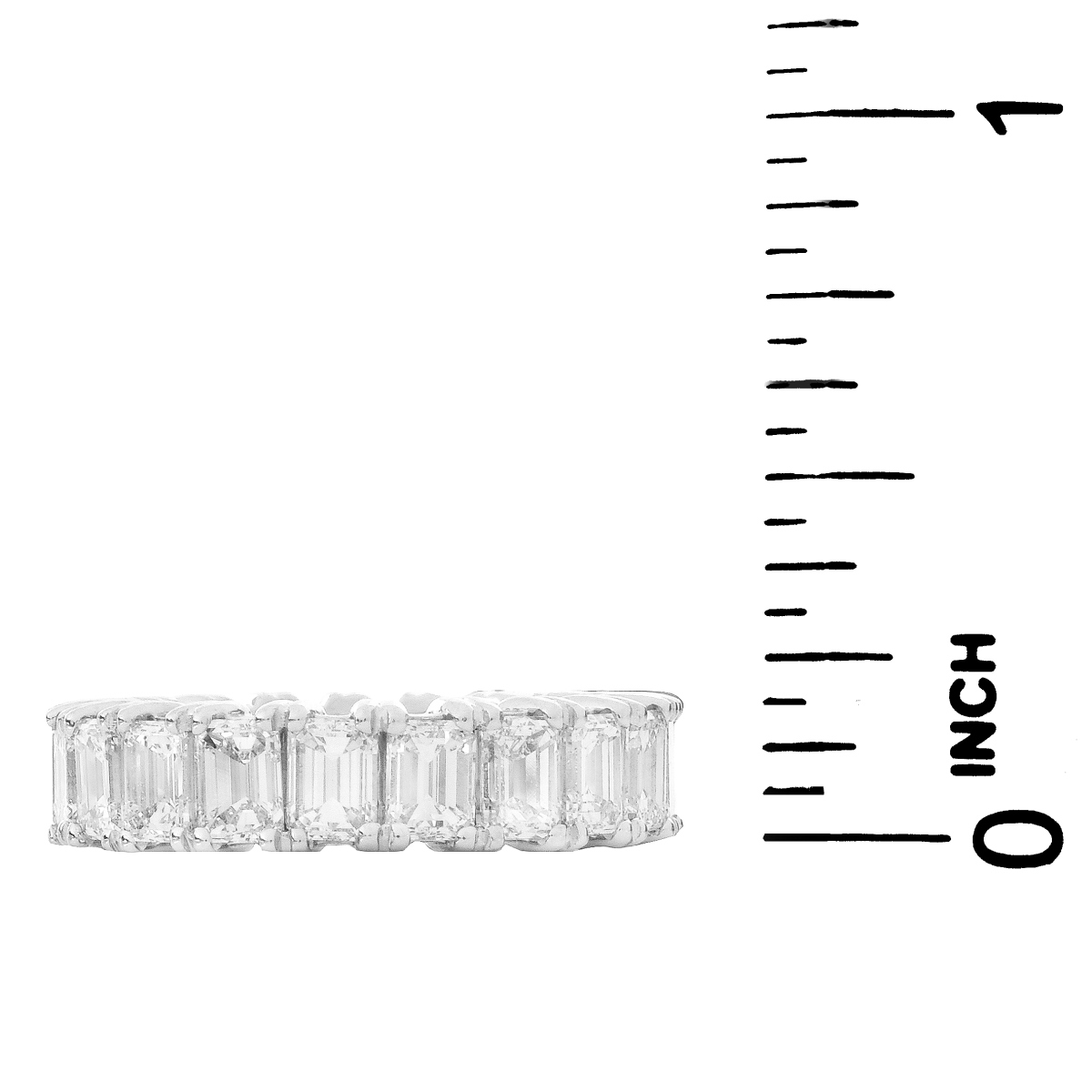 Diamond and Platinum Eternity Band - Image 6 of 7