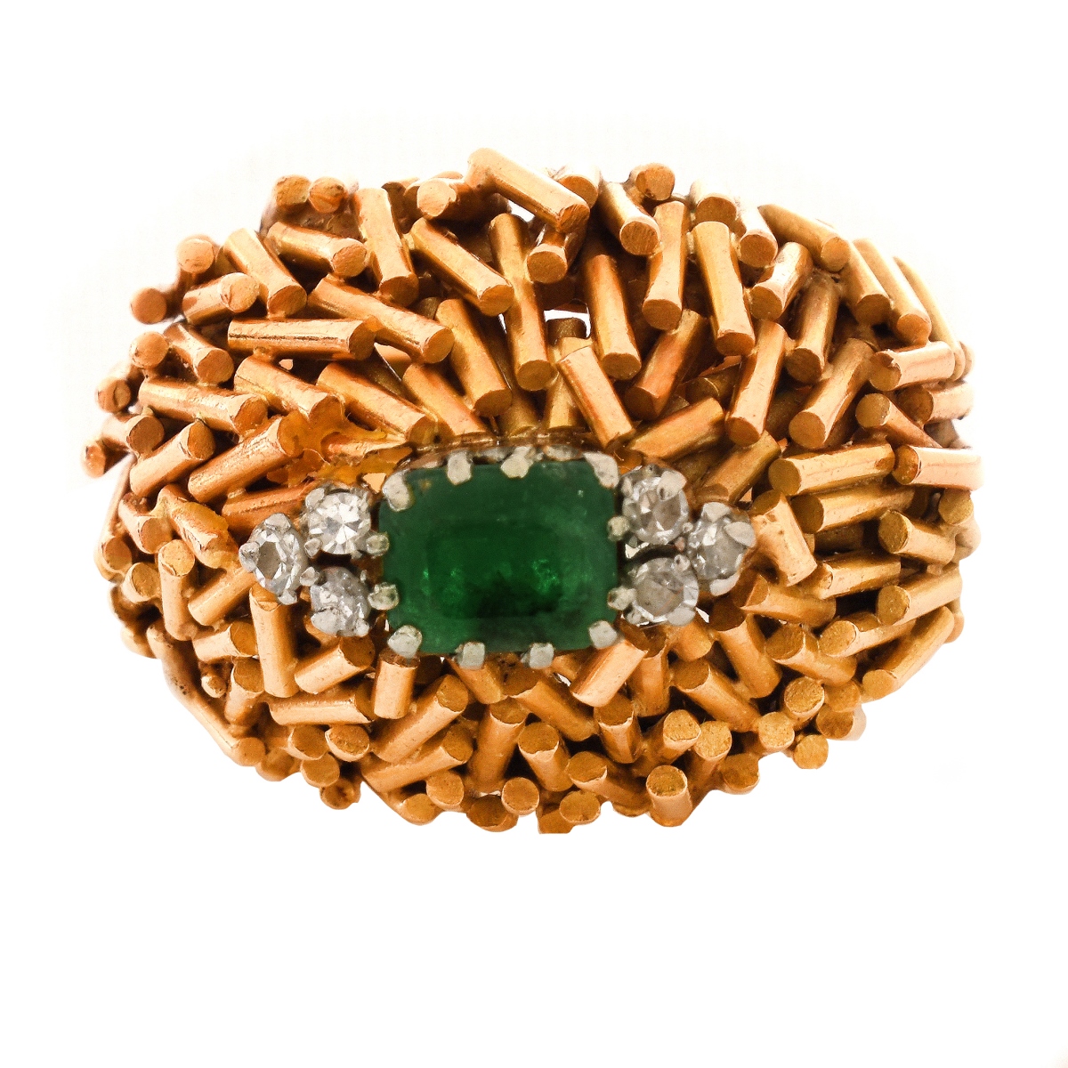 Emerald, Diamond and 18K Ring - Image 2 of 7