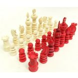 19th Century Staunton Ivory 32 Piece Chess Set