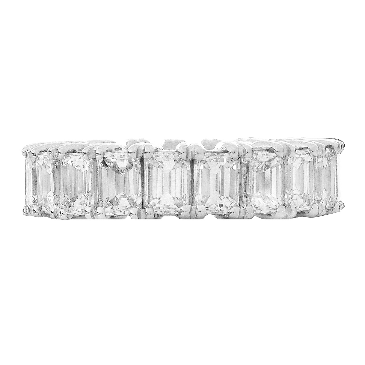 Diamond and Platinum Eternity Band - Image 2 of 7