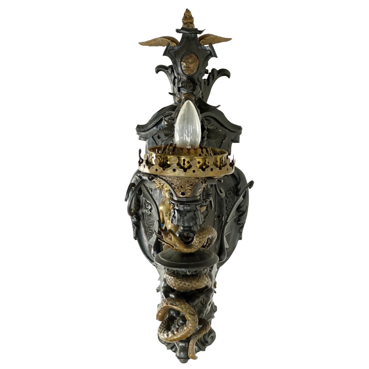 Bronze Angel Dragon Sconce