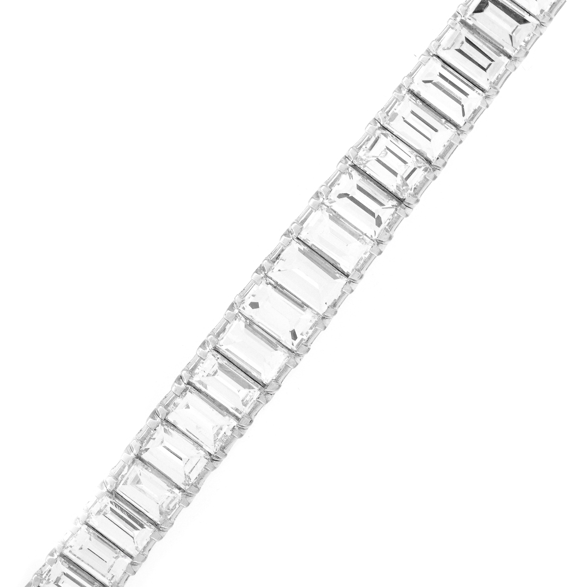 Art Deco Diamond and Platinum Bracelet - Image 3 of 5