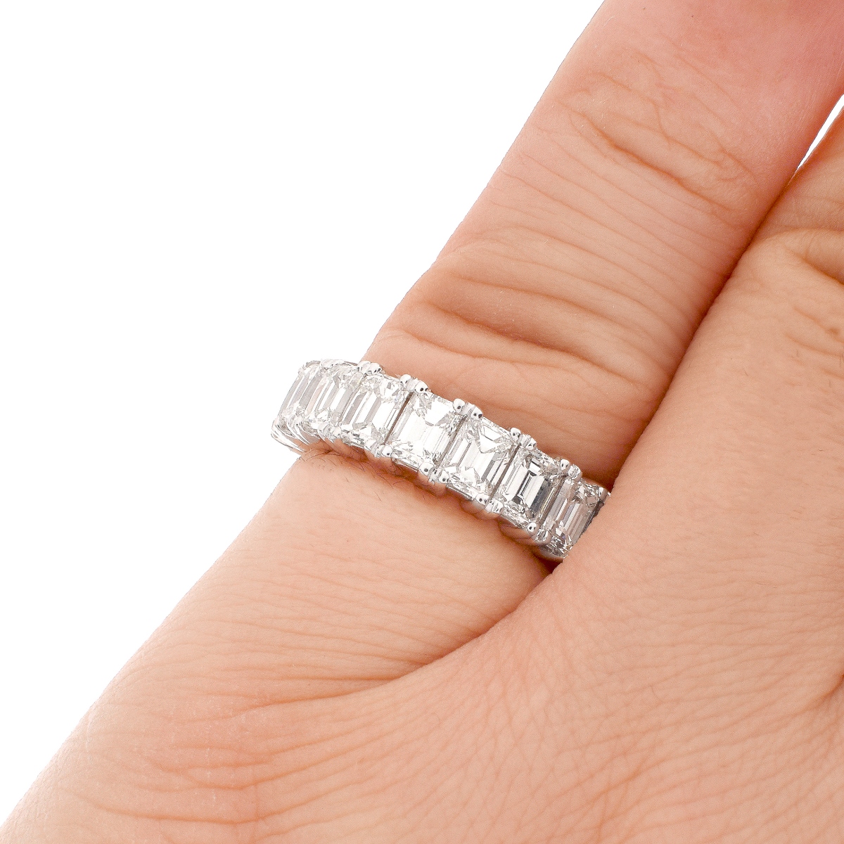 Diamond and Platinum Eternity Band - Image 7 of 7