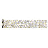 45.33ct TW Diamond and Platinum Bracelet