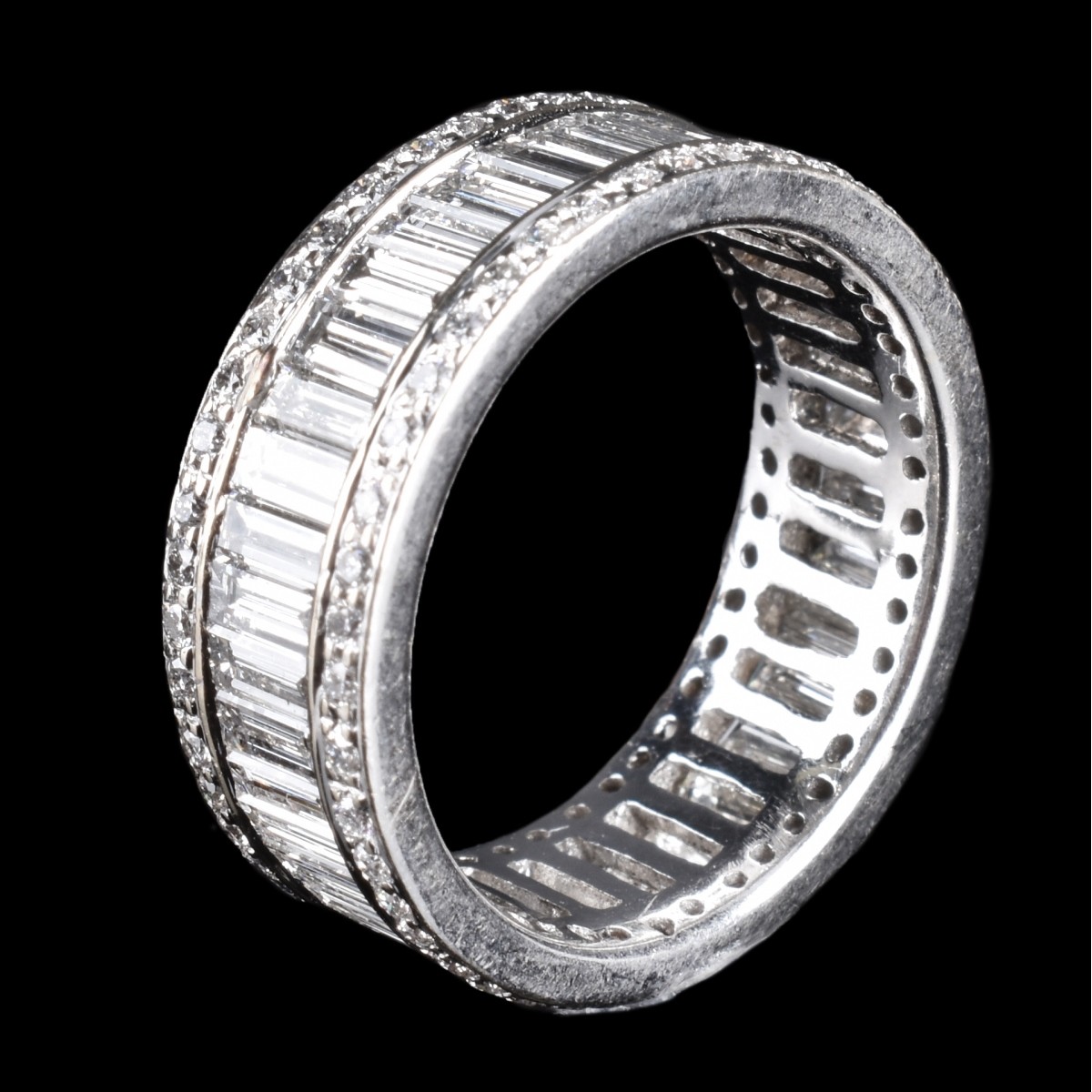 Diamond and White Gold Eternity Band - Image 2 of 3