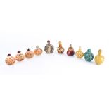 Ten Chinese Snuff Bottles