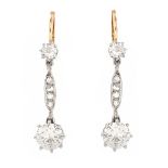 Antique 2.70ct TW Diamond Earrings