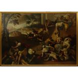 17th C. Old Master O/C Massacre Of The Innocents