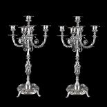 Pair Boulenger Silver Plate Candelabra